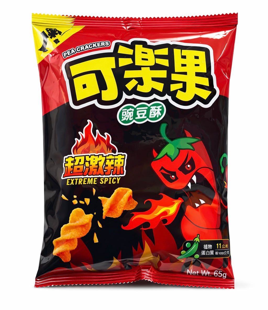 Pea Crackers Extreme Spicy Pea Snack