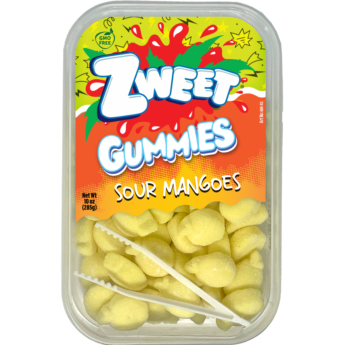 Sour Gummy Mangoes | 10 oz | Zweet: Pack of 1