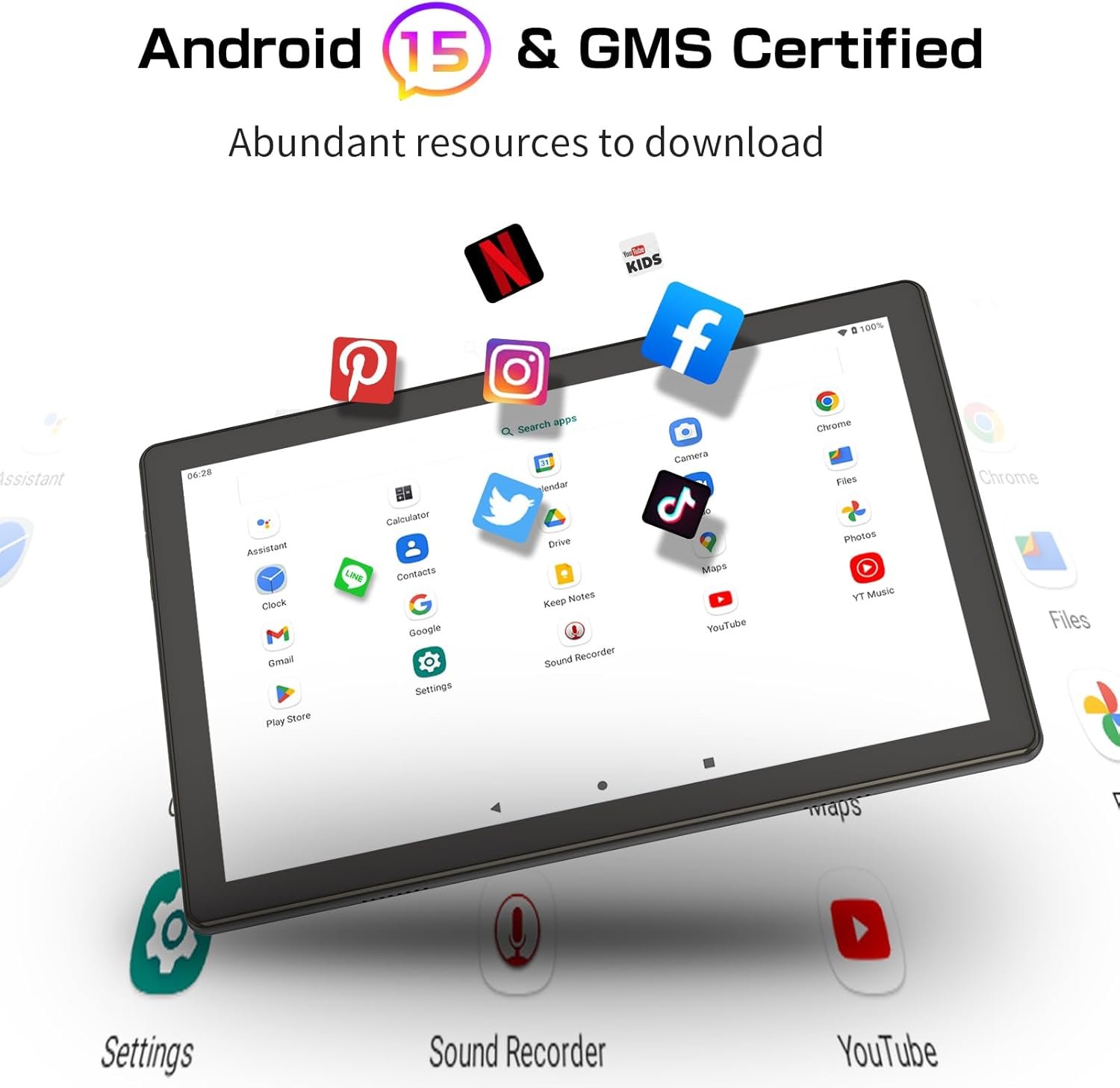 10.1" Android 15 Tablet – Fast, Lightweight & Portable - Image 2