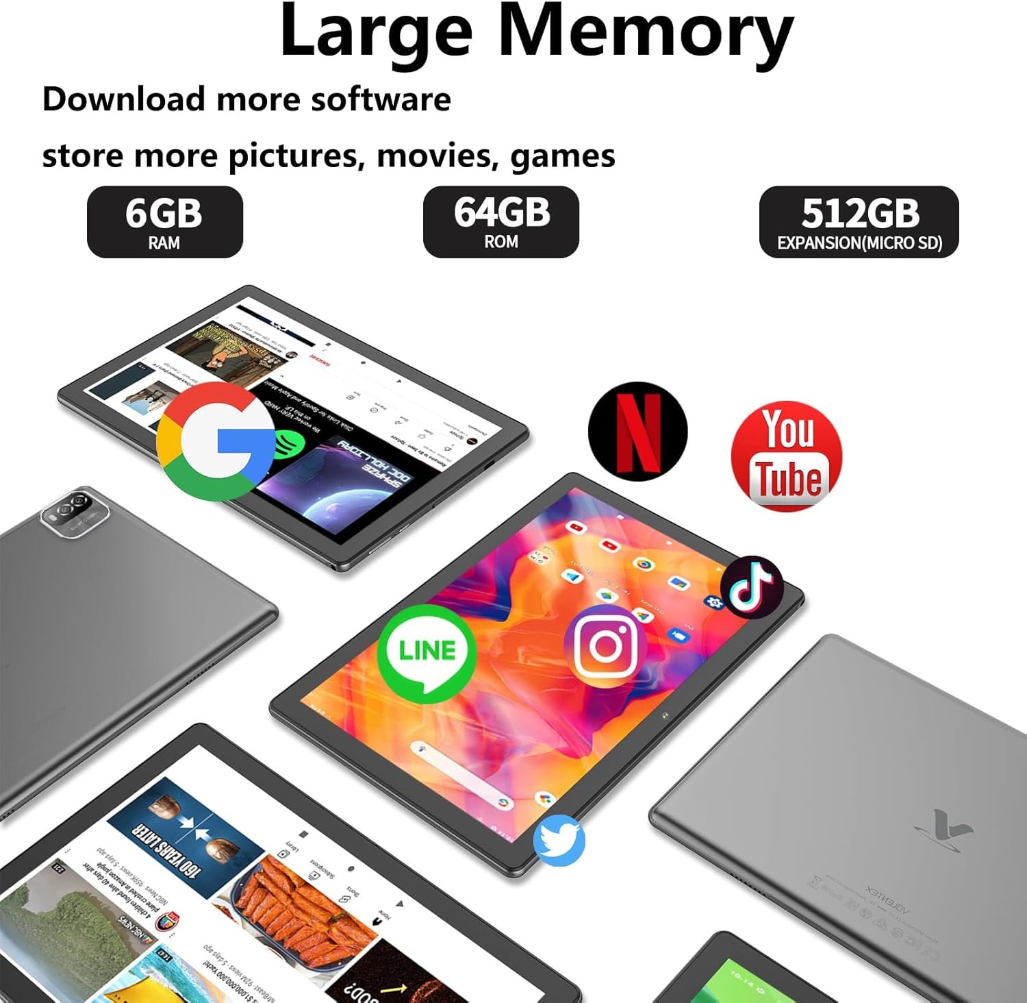 10.1" Android 15 Tablet – Fast, Lightweight & Portable - Image 6